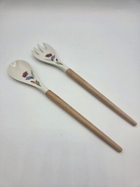Lenox Poppies on Blue Salad Serving Set